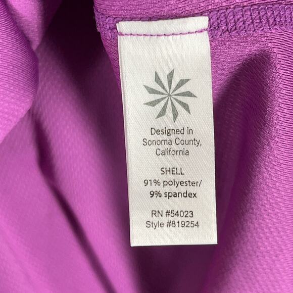 Athleta Womens Wick It Work It Shirt‎ S Purple Cap-sleeve Yoga Studio Gym Train - Picture 4 of 7